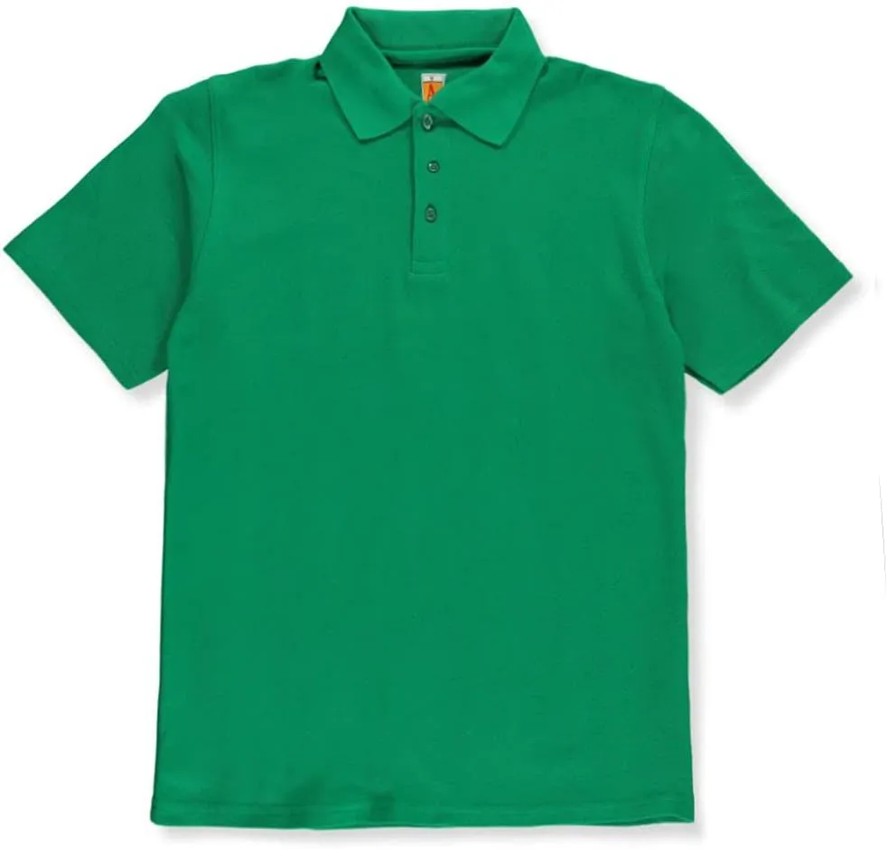 A  Adult School Uniform 3 Button Polo