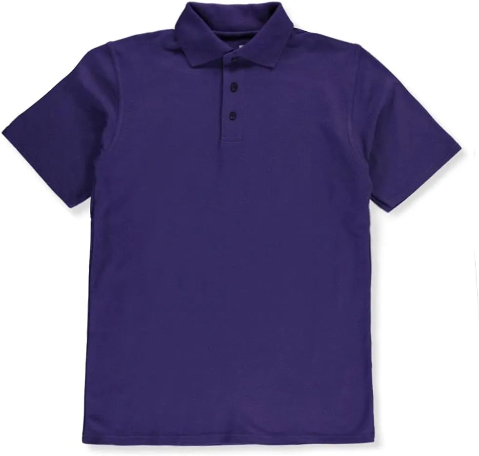 A  Adult School Uniform 3 Button Polo