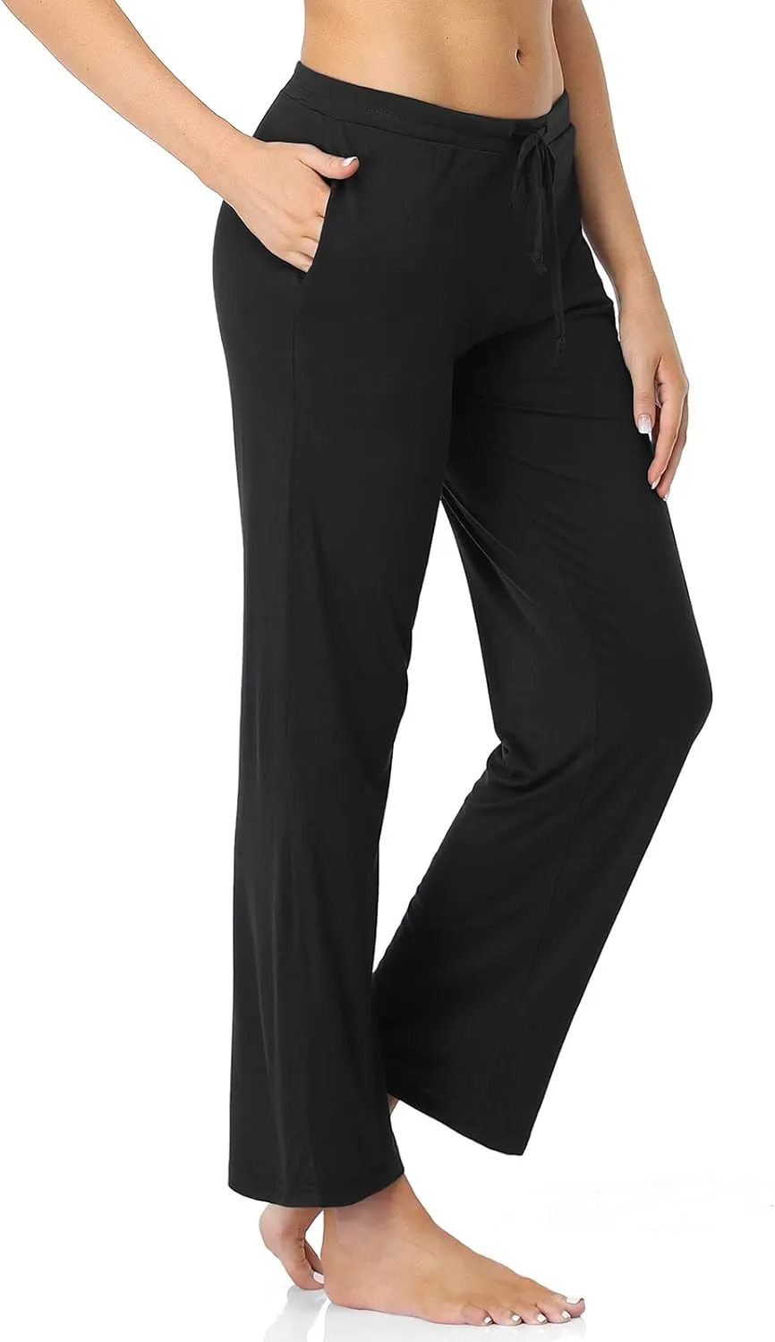 Air Curvey Casual Womens Pants Soft Lounge Pants Sleep Pajama Bottoms With Pocket