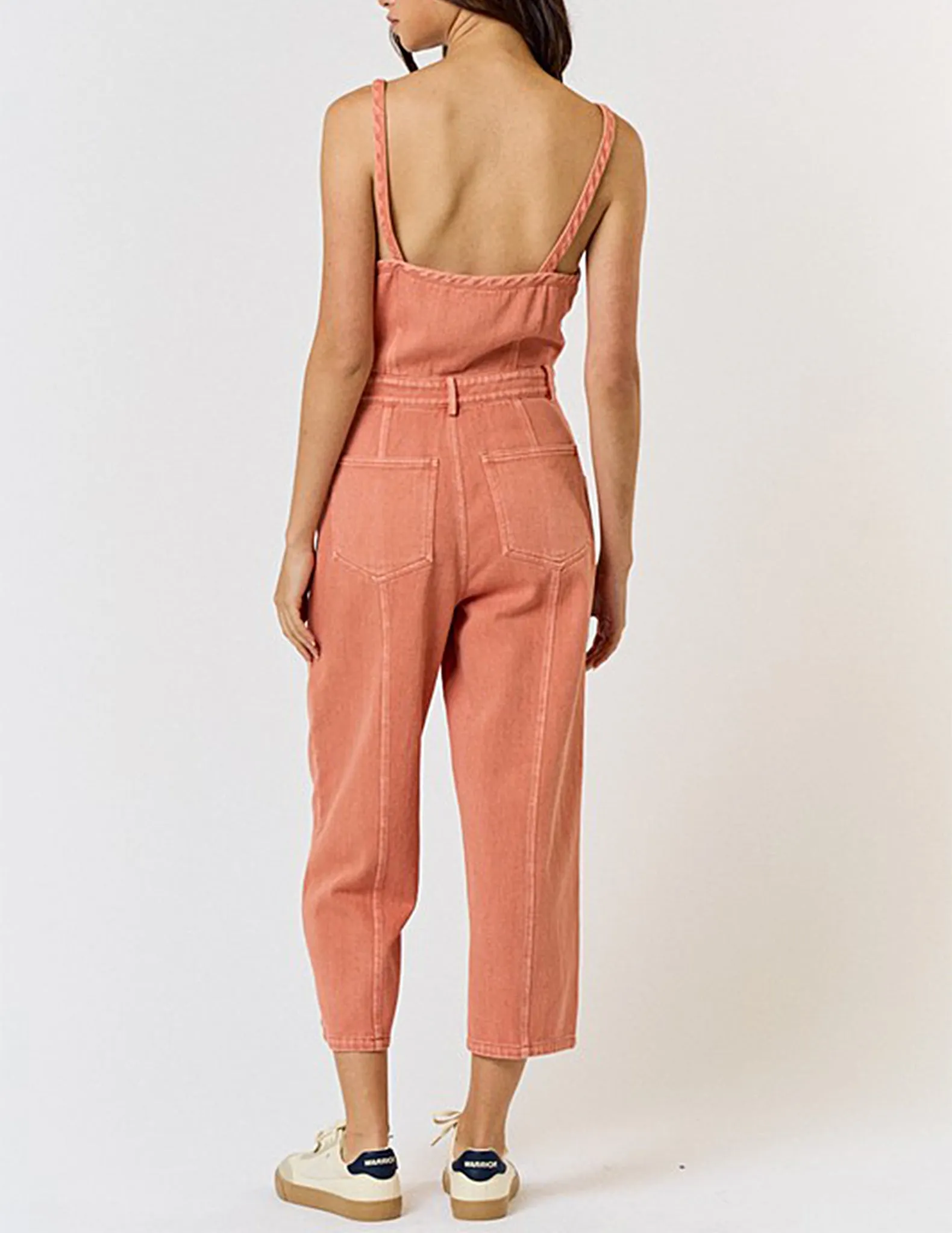 Amelia Terracotta Denim Jumpsuit