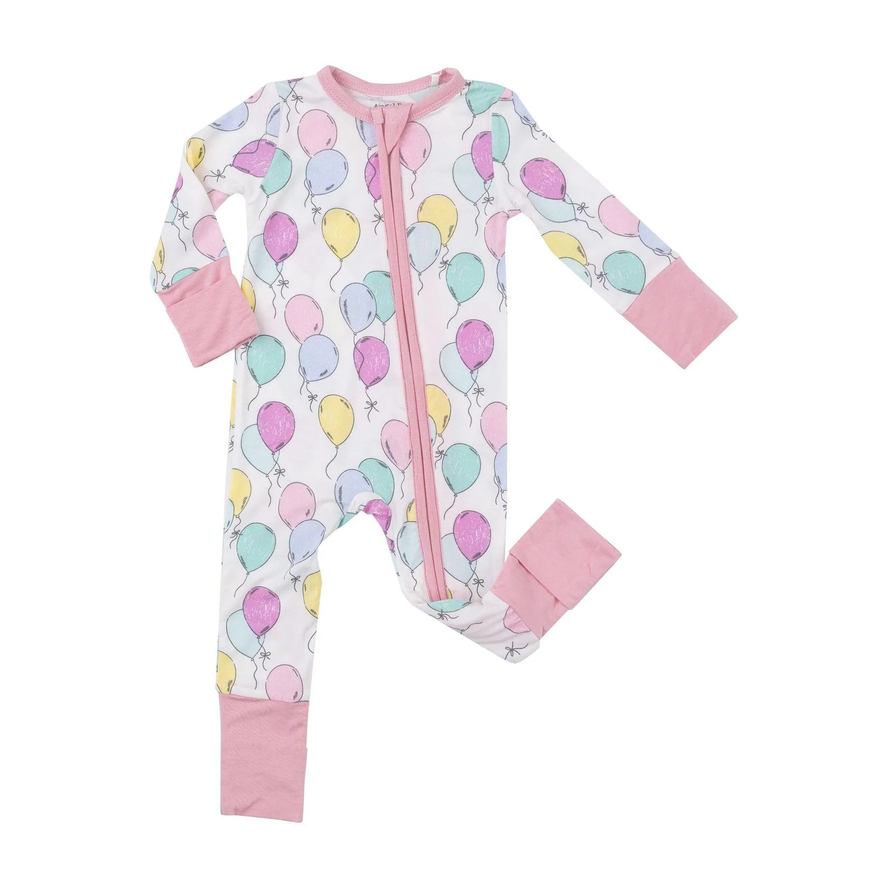 Baby Girl Jumpsuits and Rompers | 2 way zipper- Balloons | Angel Dear