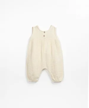 Baby Jumpsuits and Rompers | Woven- Beige | Play Up
