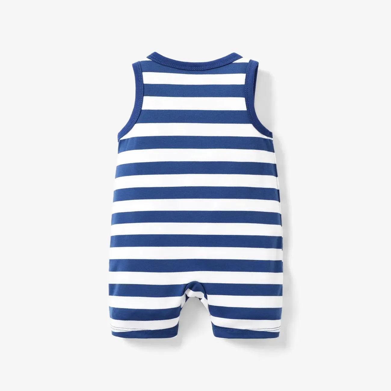 Childlike Dinosaur Pattern Secret Button Jumpsuit - Baby Boy