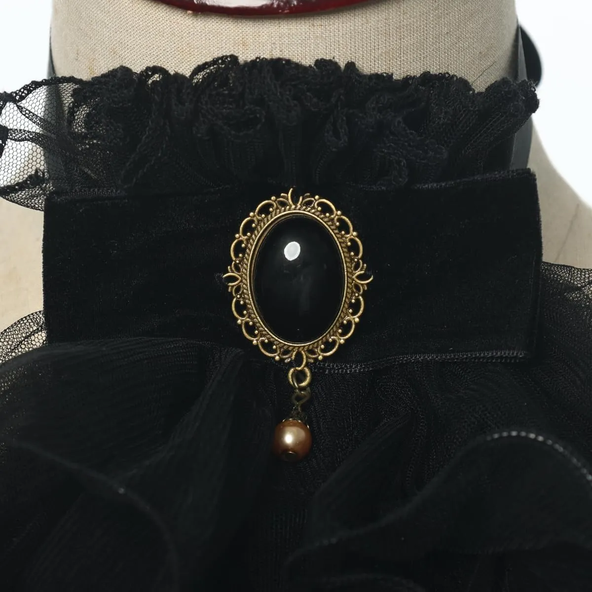 COSDREAMER Mens Renaissance Scarf Jabot Cravat Costume Collar