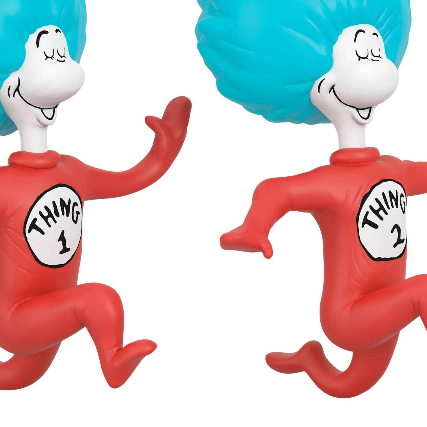 Dr. Seuss's The Cat in the Hat™ Thing One and Thing Two Ornaments, Set of 2 — 2024 Hallmark Keepsake Christmas Ornament