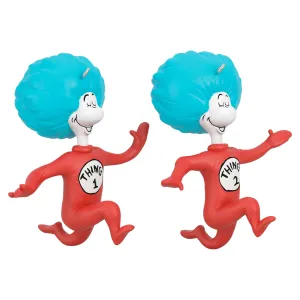 Dr. Seuss's The Cat in the Hat™ Thing One and Thing Two Ornaments, Set of 2 — 2024 Hallmark Keepsake Christmas Ornament