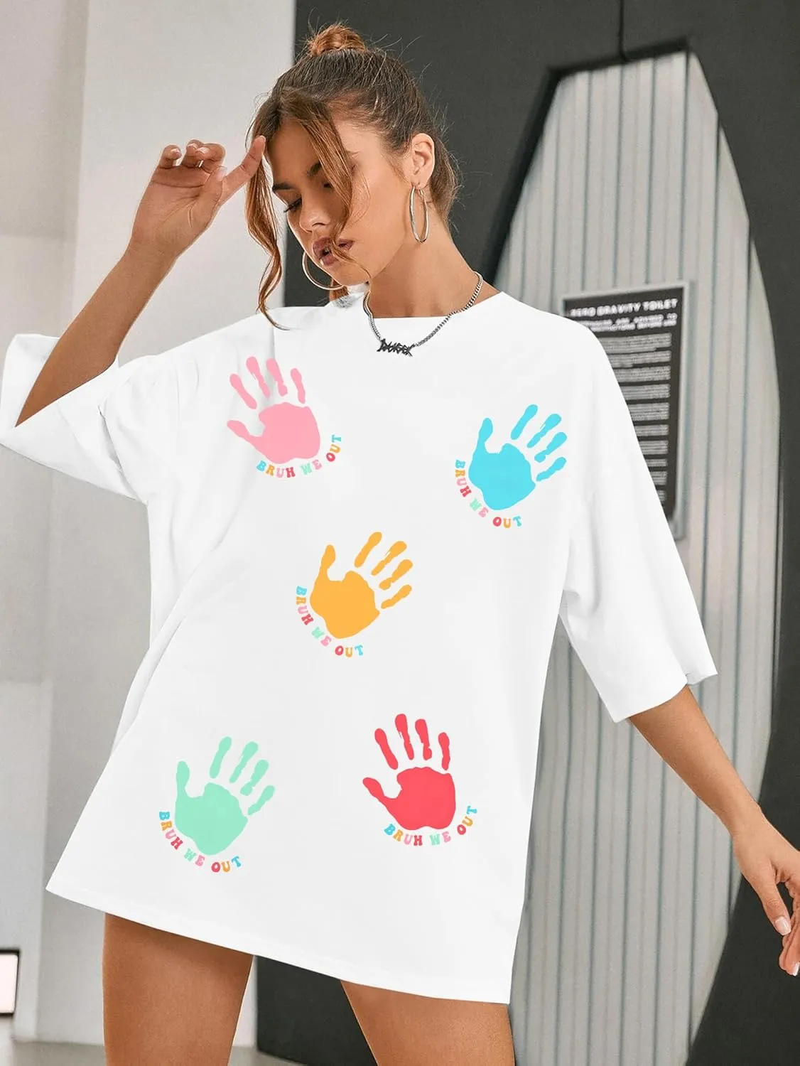 MYHALF Last Day of School Tshirt Oversized Teacher Life Shirt School Out Summer Shirt Happy Graduation Tee Appreciation Gift