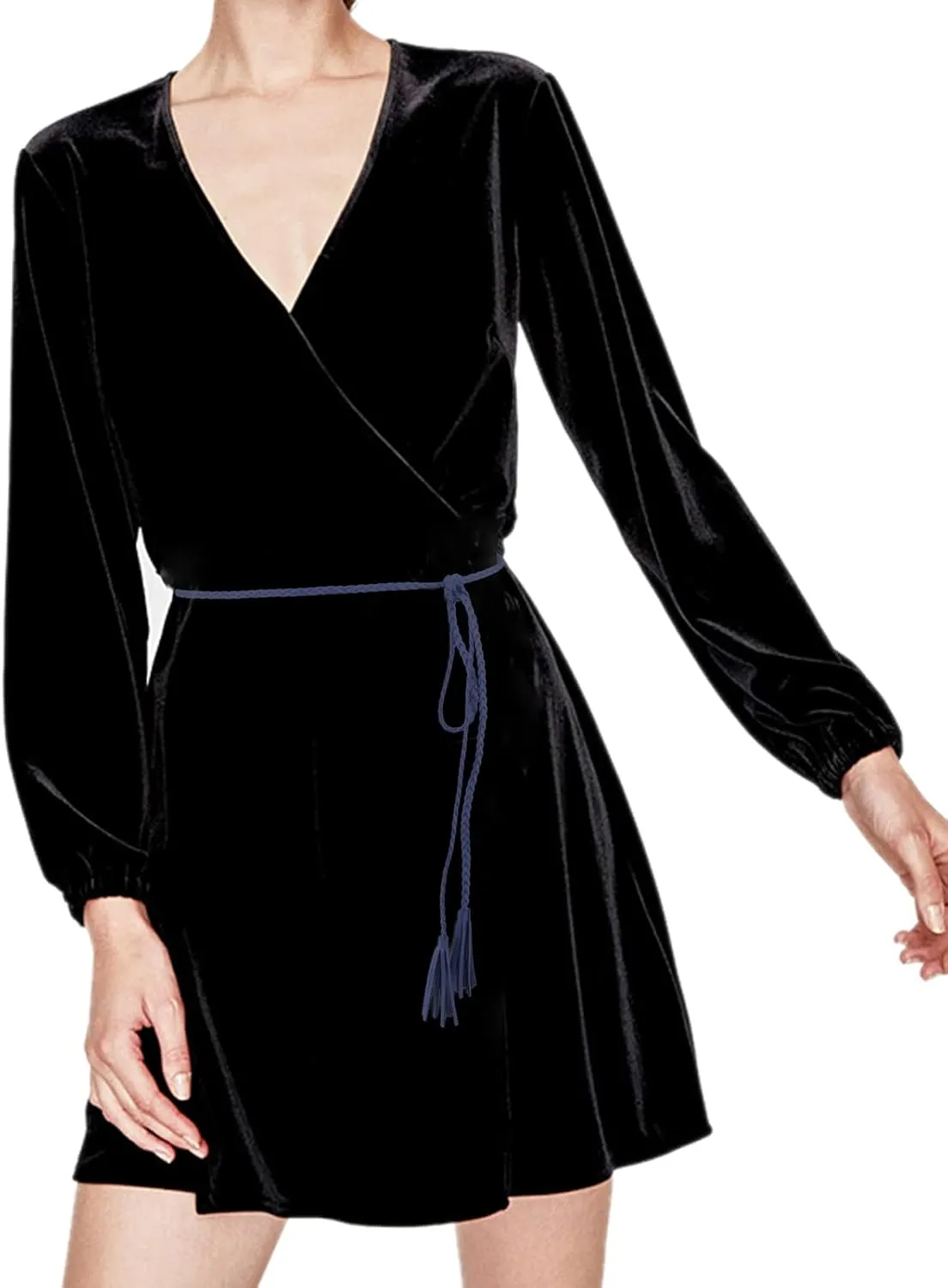 Nanxson Women's Waist Belt Woven Tassels Chain Belt Skinny Belt for Skirt Dress PDW0042