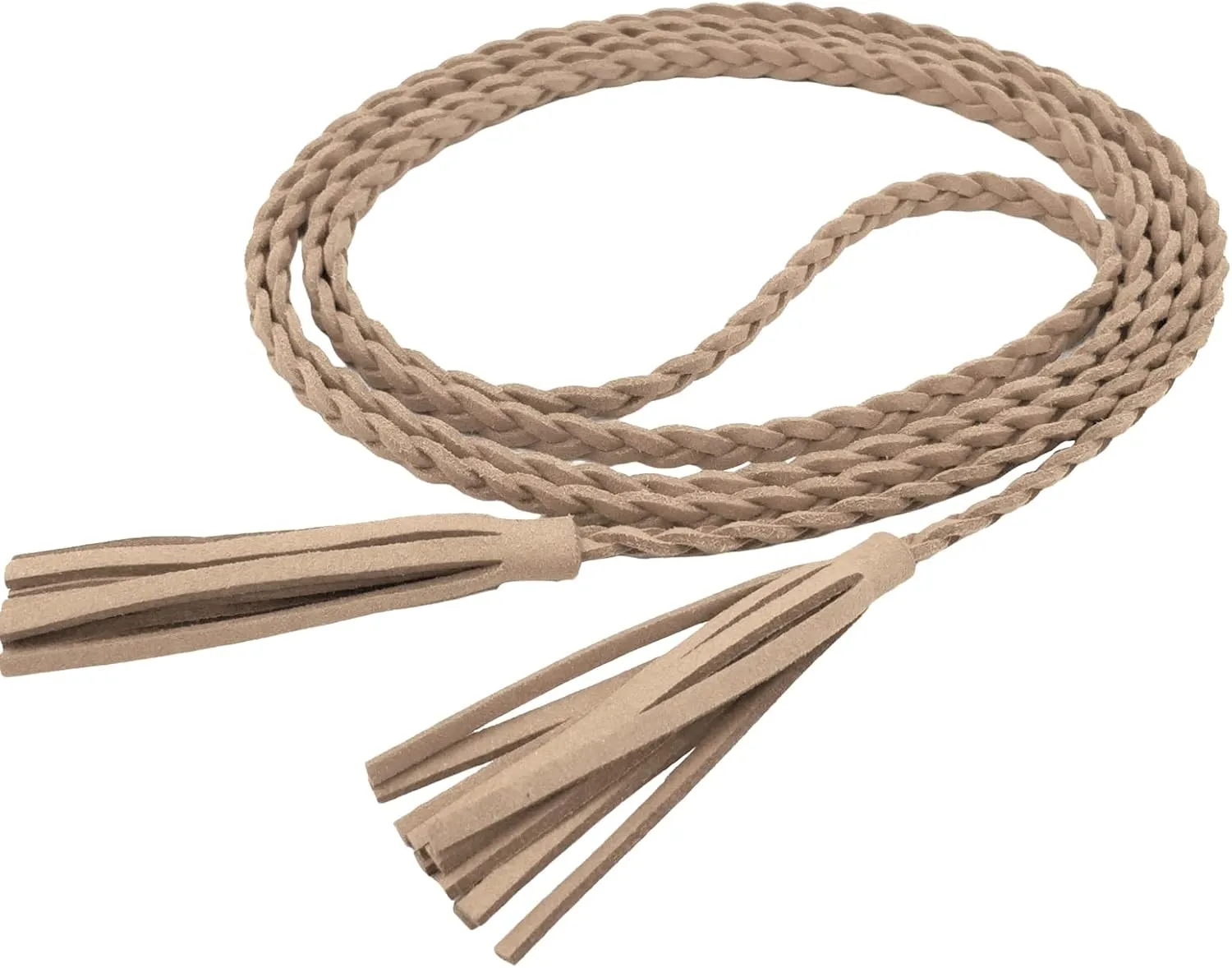 Nanxson Women's Waist Belt Woven Tassels Chain Belt Skinny Belt for Skirt Dress PDW0042