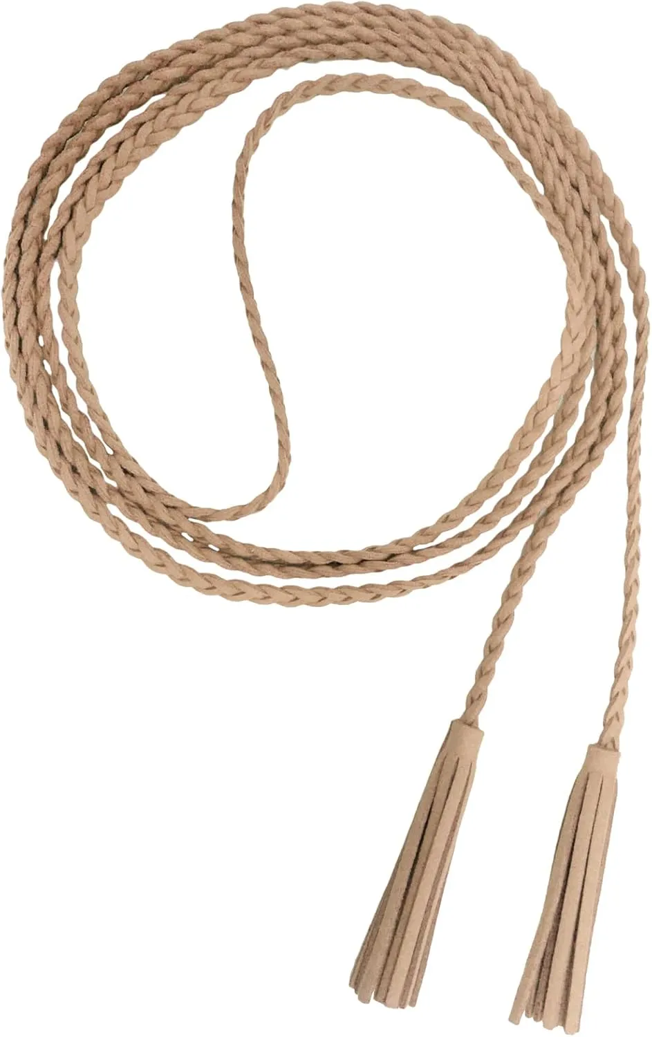 Nanxson Women's Waist Belt Woven Tassels Chain Belt Skinny Belt for Skirt Dress PDW0042