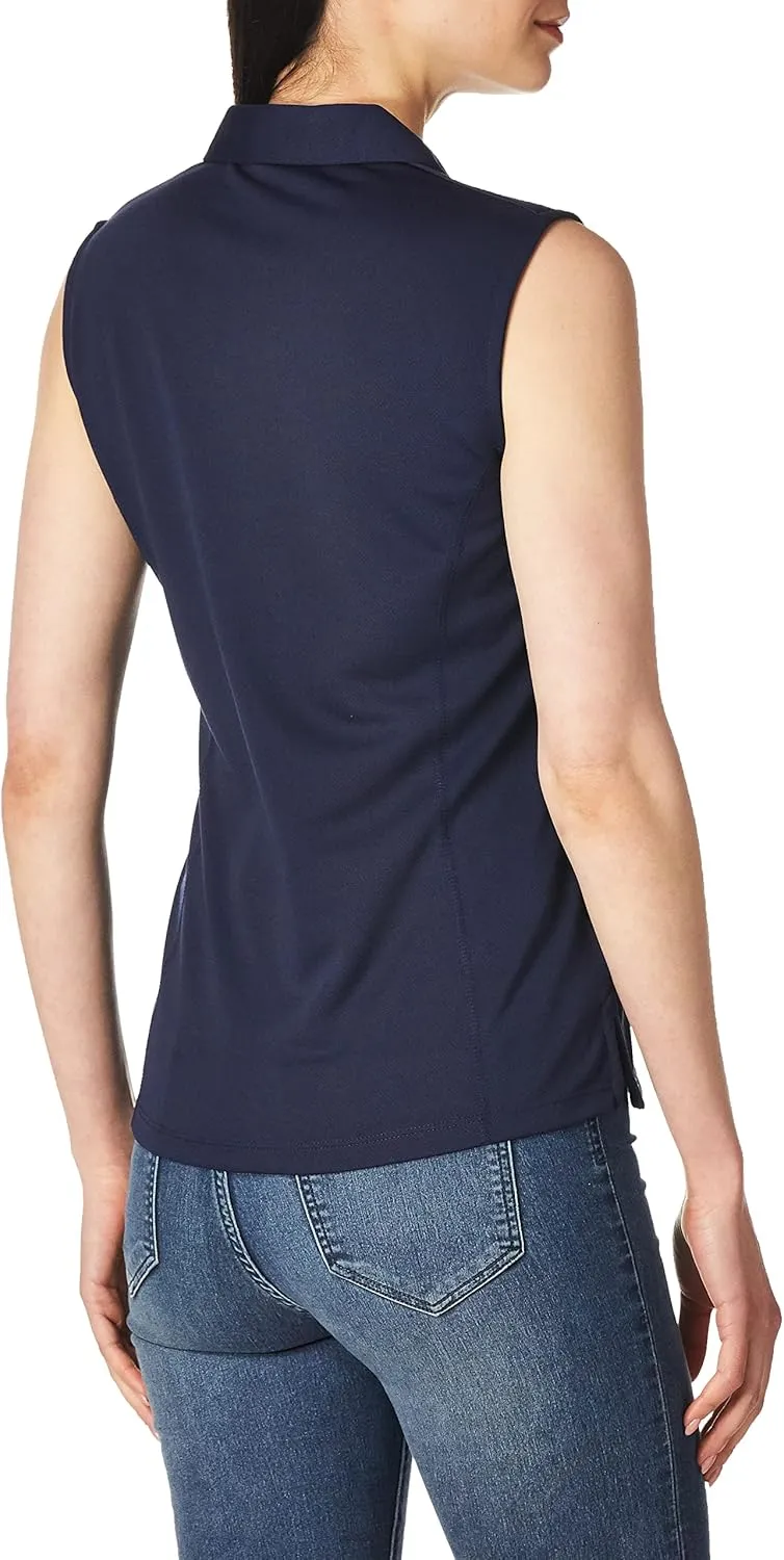 PGA TOUR Women's Airflux Sleeveless Golf Polo Shirt