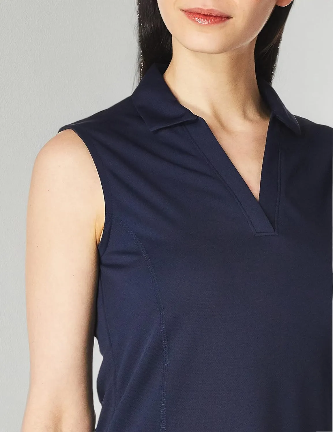 PGA TOUR Women's Airflux Sleeveless Golf Polo Shirt
