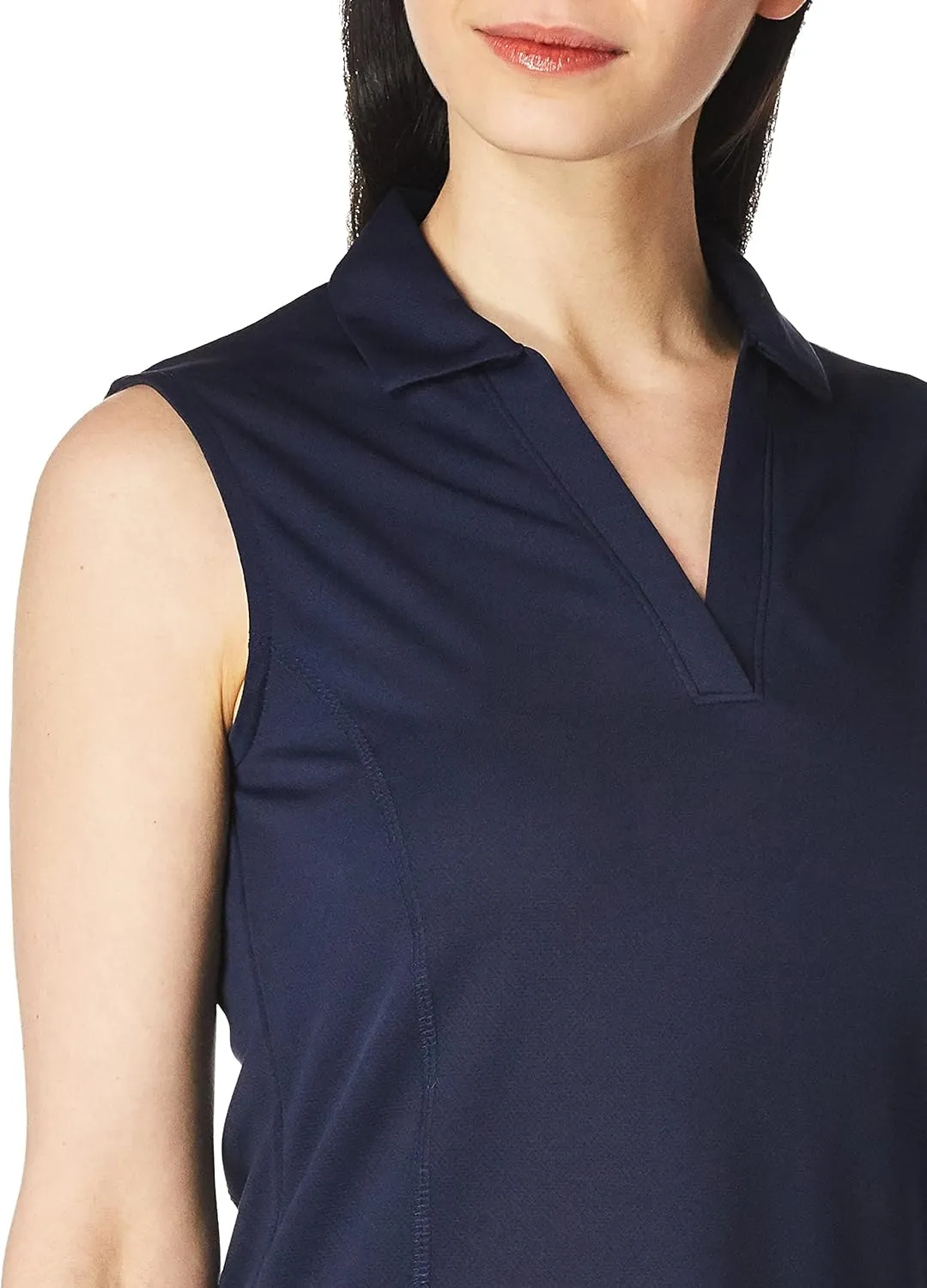 PGA TOUR Women's Airflux Sleeveless Golf Polo Shirt