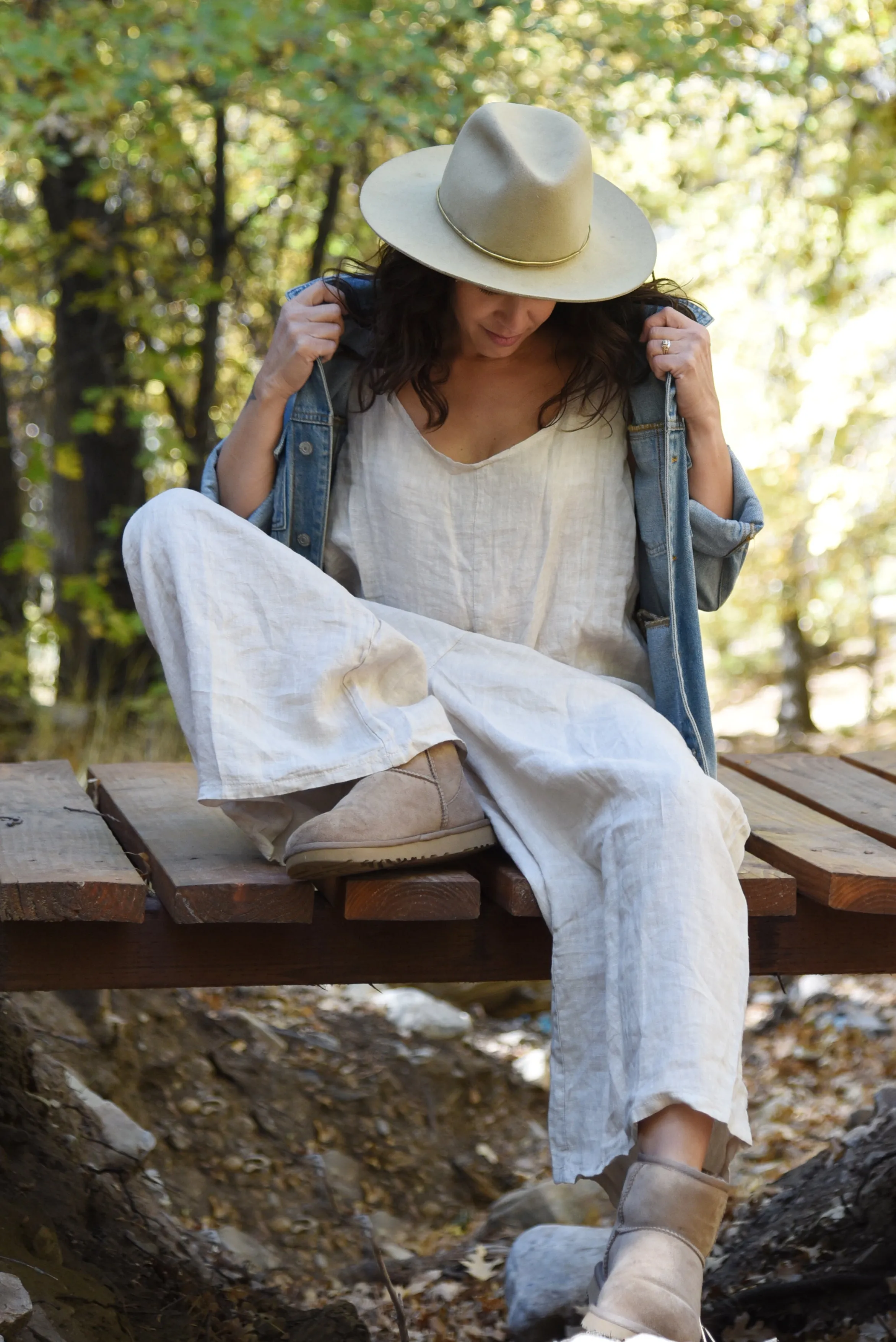 The Linen Jumpsuit // Moon